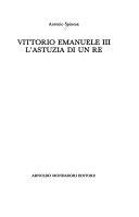 Copertina  Vittorio Emanuele 3. : l'astuzia di un re
