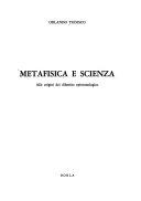 Copertina  Metafisica e scienza : alle origini del dibattito epistemologico