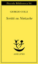 Copertina  Scritti su Nietzsche